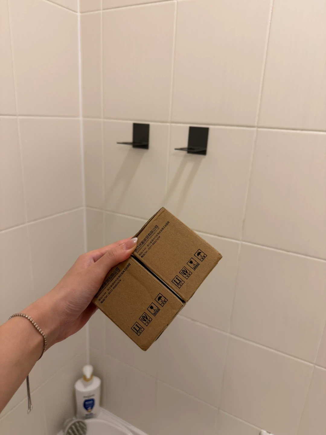 Black Metal Shower Caddy Shelves (2 Pack) - photo 3