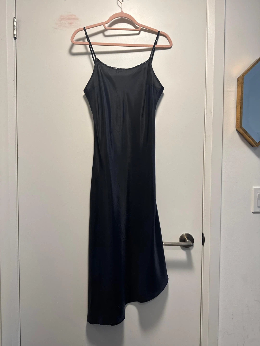 Vintage MOISELLE Black Slip Dress