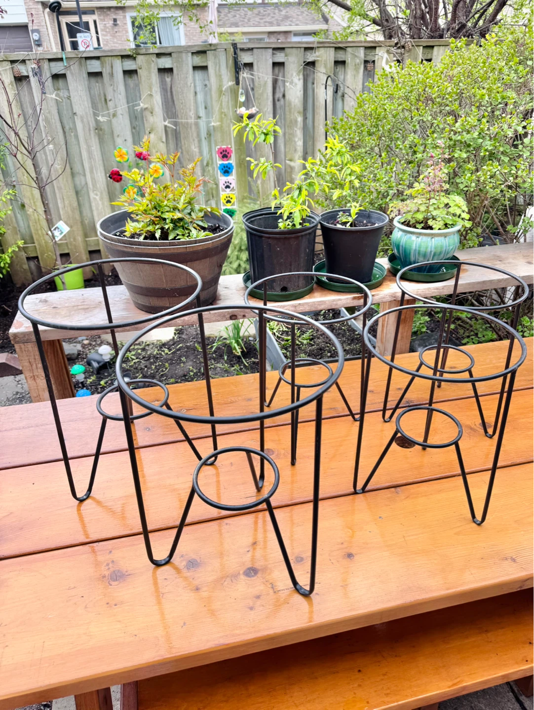 Metal Plant Stand 12” and 10” Indoor Outdoor