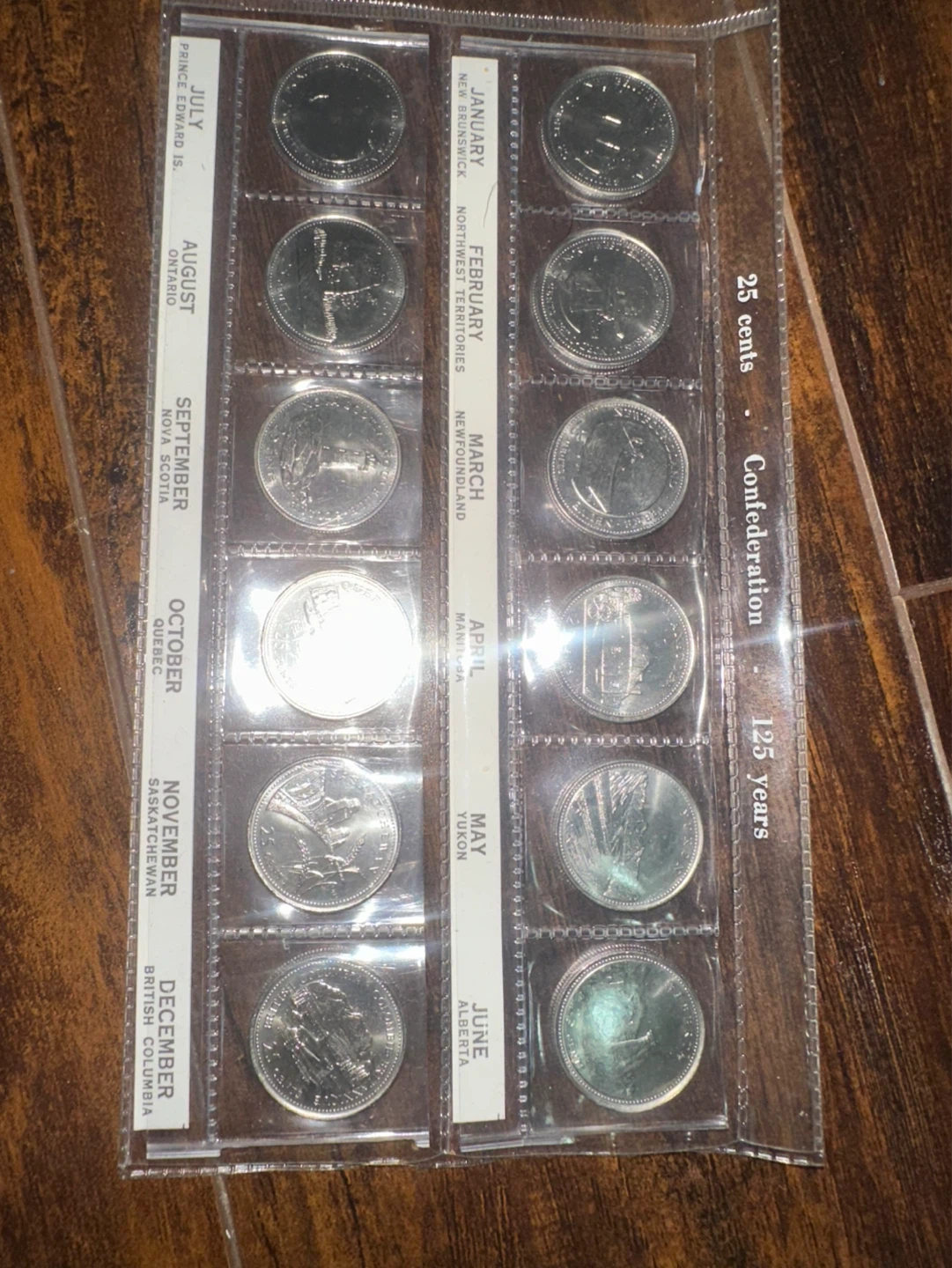 Canadian 25 Cents Coin Collection - 125 Years of Confederation - photo 4