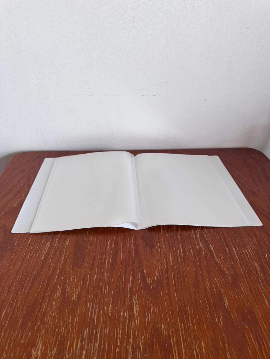 White Plastic Folder