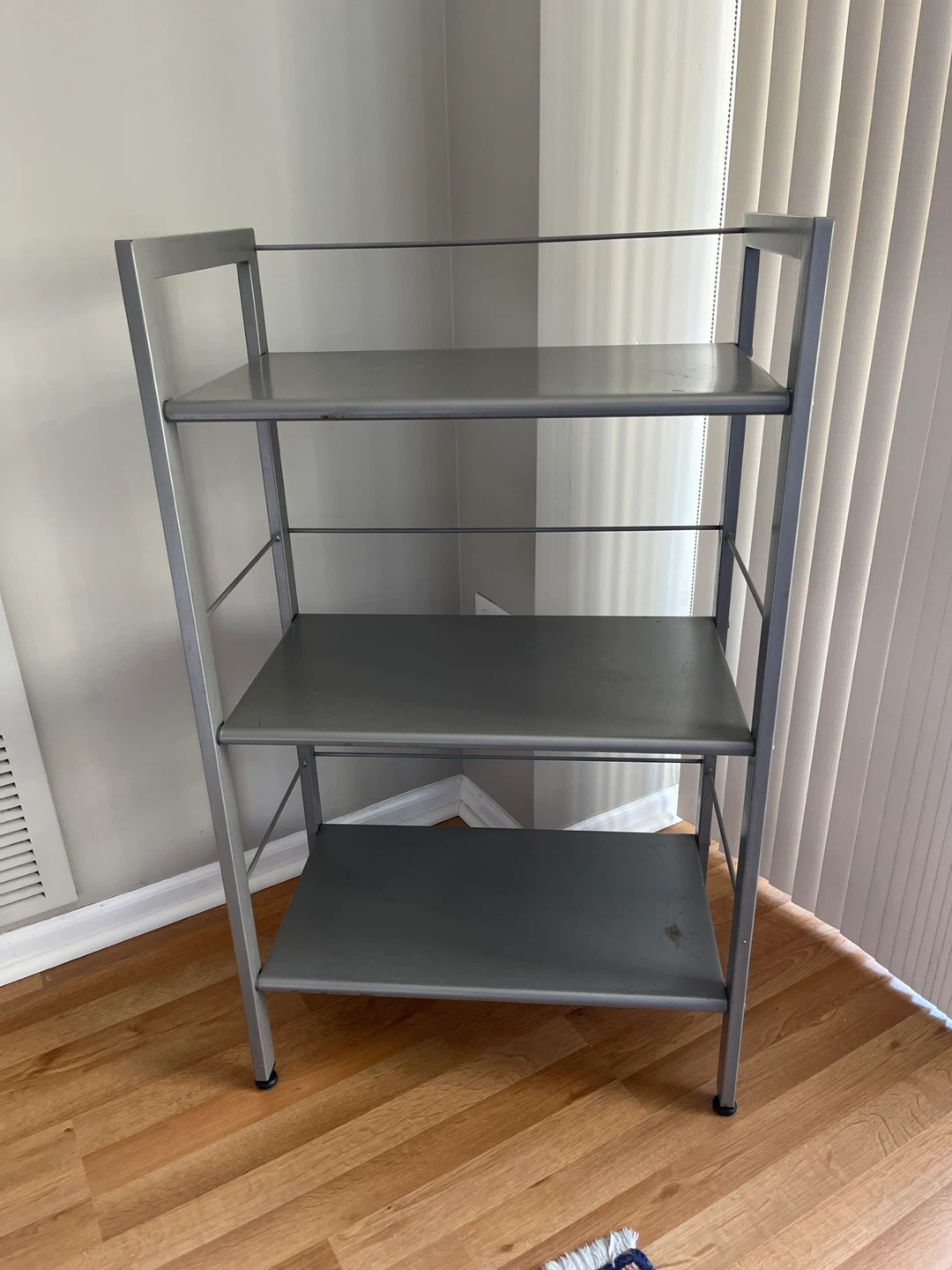 3-Shelf Metal Bookshelf