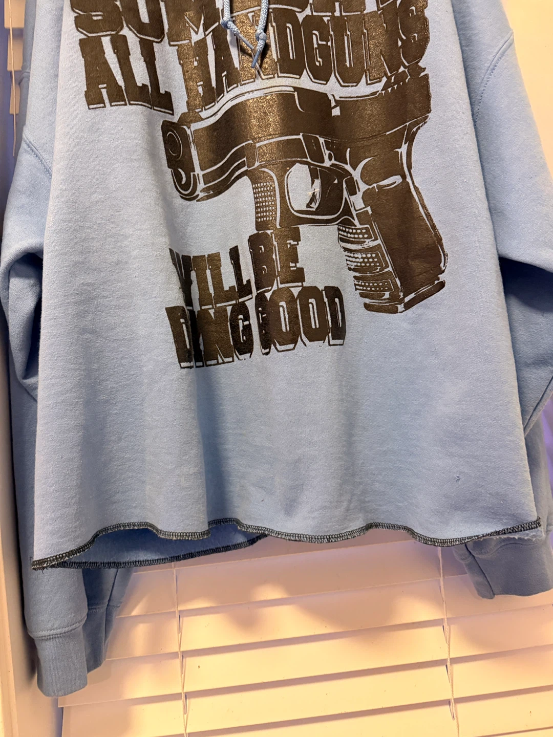 “Vale” Baby Blue Graphic Hoodie - photo 5