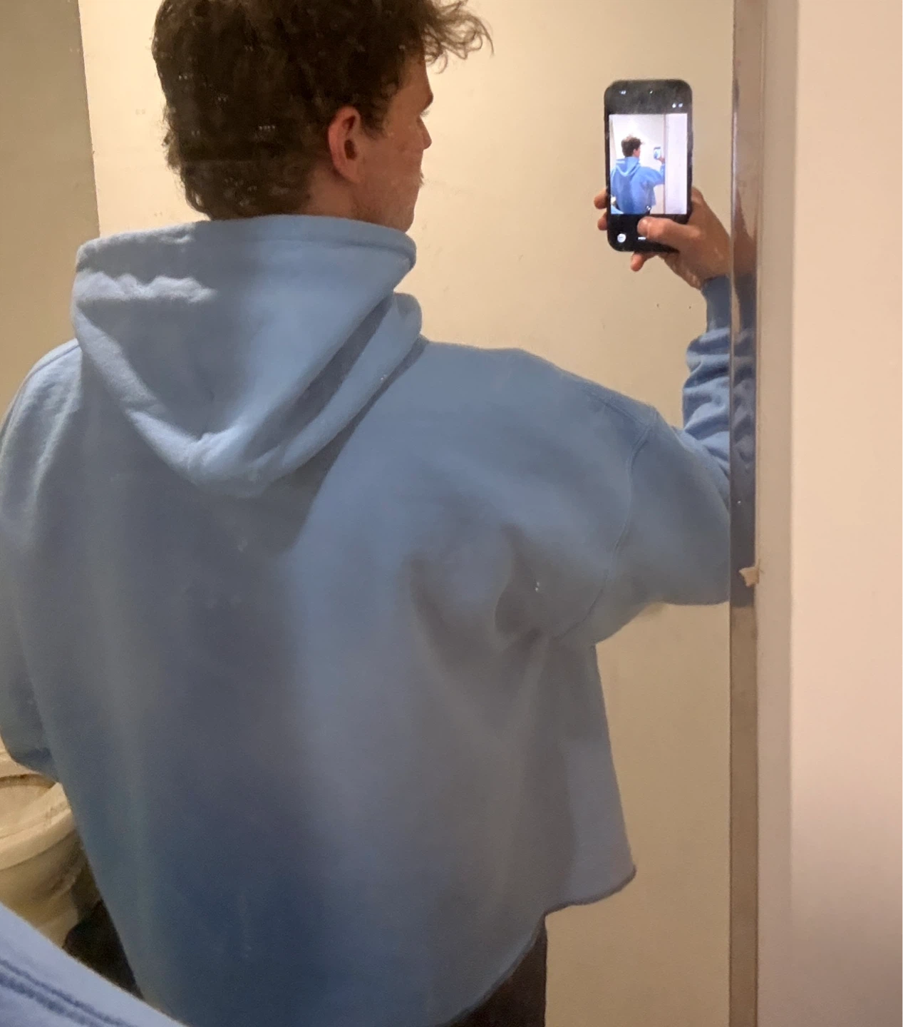 “Vale” Baby Blue Graphic Hoodie - photo 2