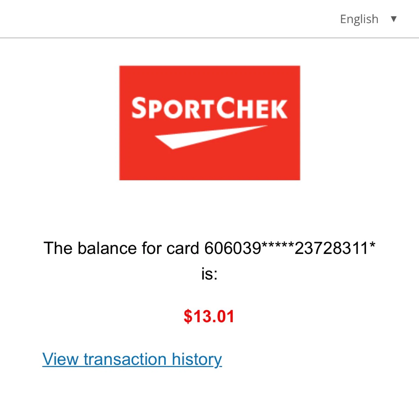 SportChek Gift Cards - $63 - photo 3