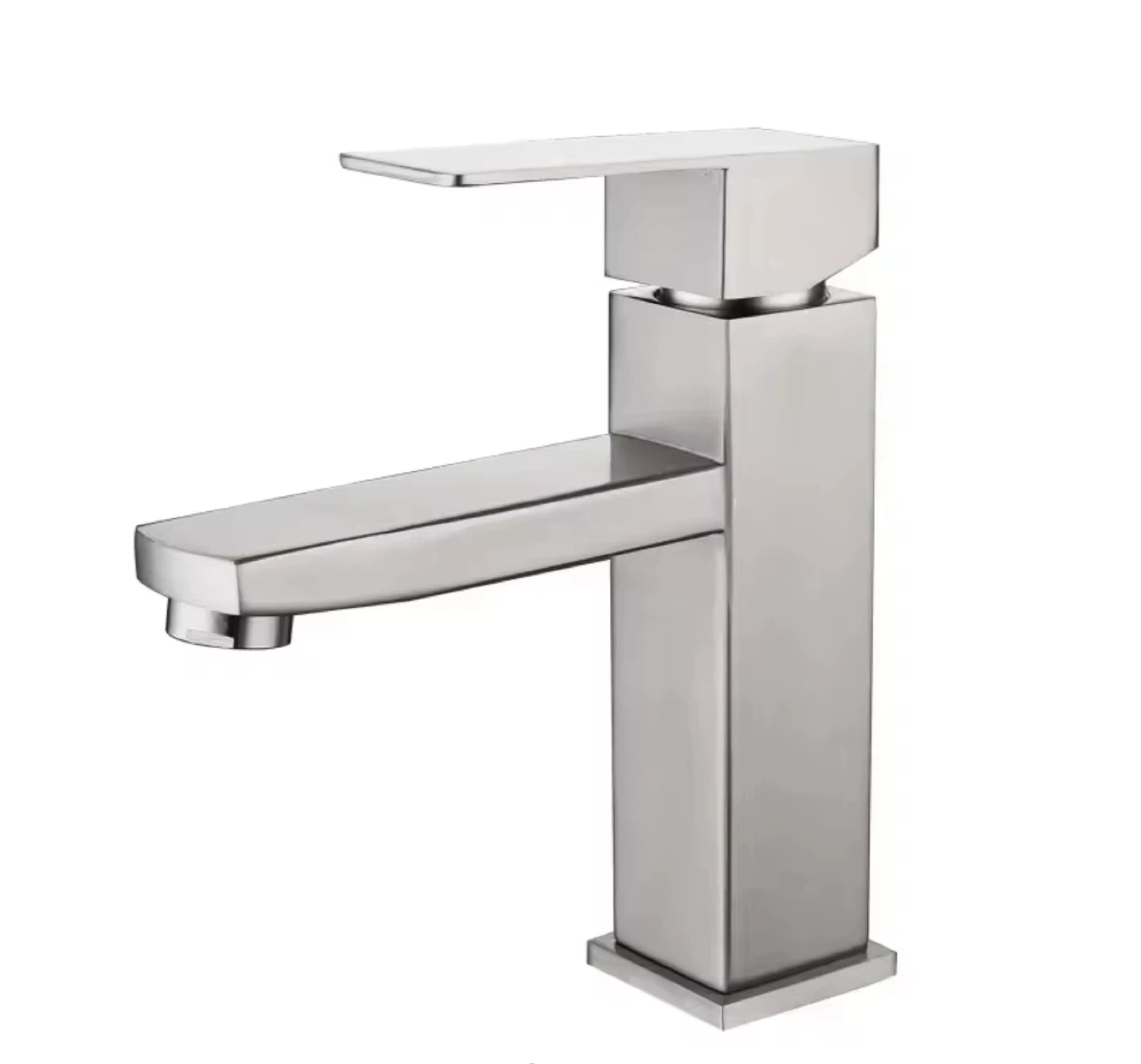 Brushed Nickel Single-Handle Bathroom Faucet