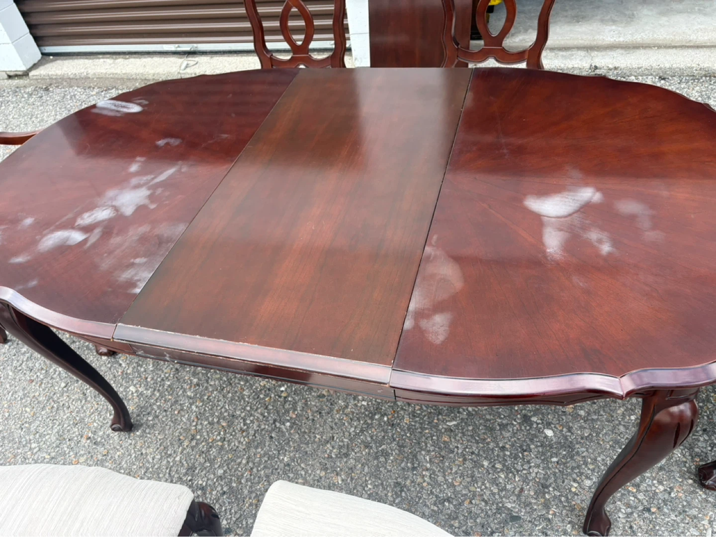 Free delivery used Wooden Dining Set with 6 Chairs - photo 4
