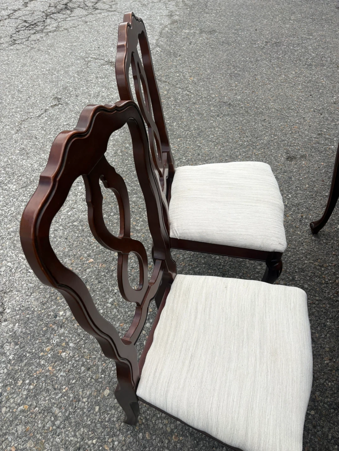 Free delivery used Wooden Dining Set with 6 Chairs - photo 5