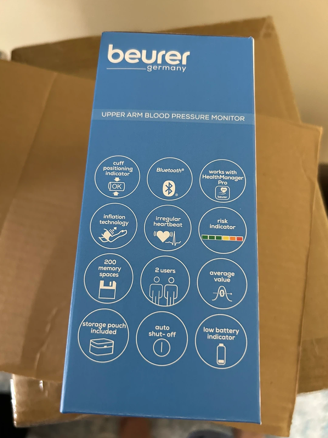 Beurer Upper Arm Blood Pressure Monitor with Bluetooth - photo 3