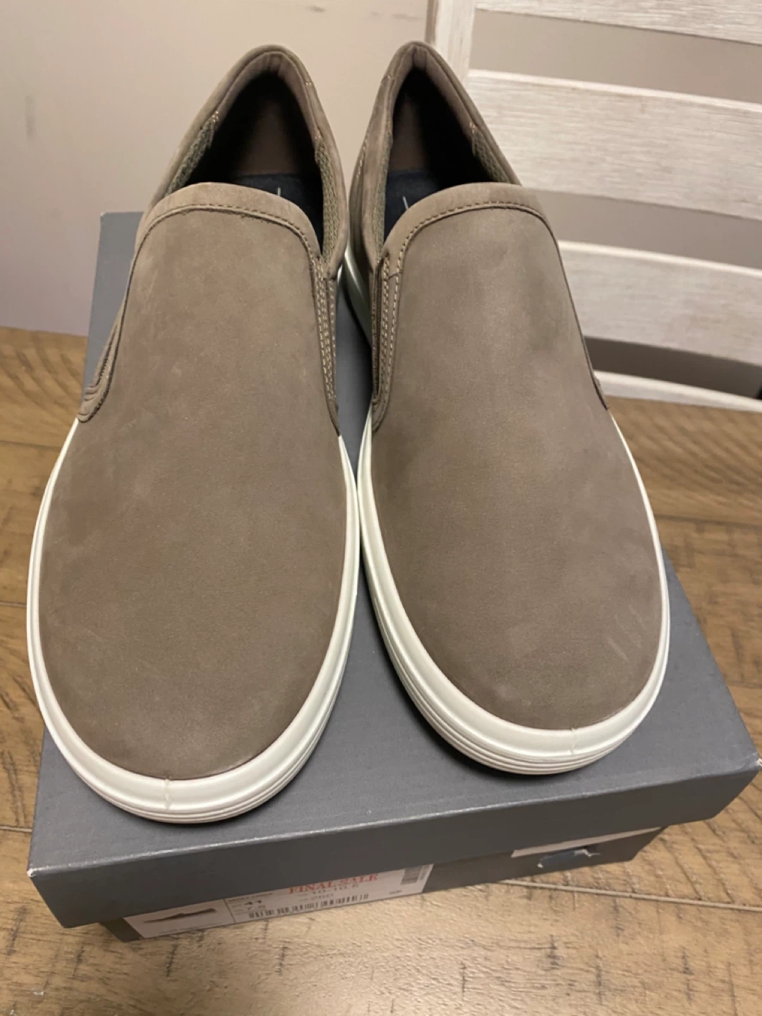 Brand new Ecco slip On Shoes - Taupe Suede - photo 5