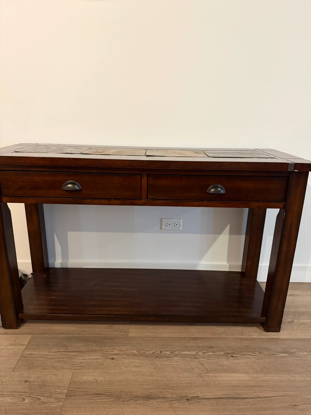 Darvin Console Table with Tile Top