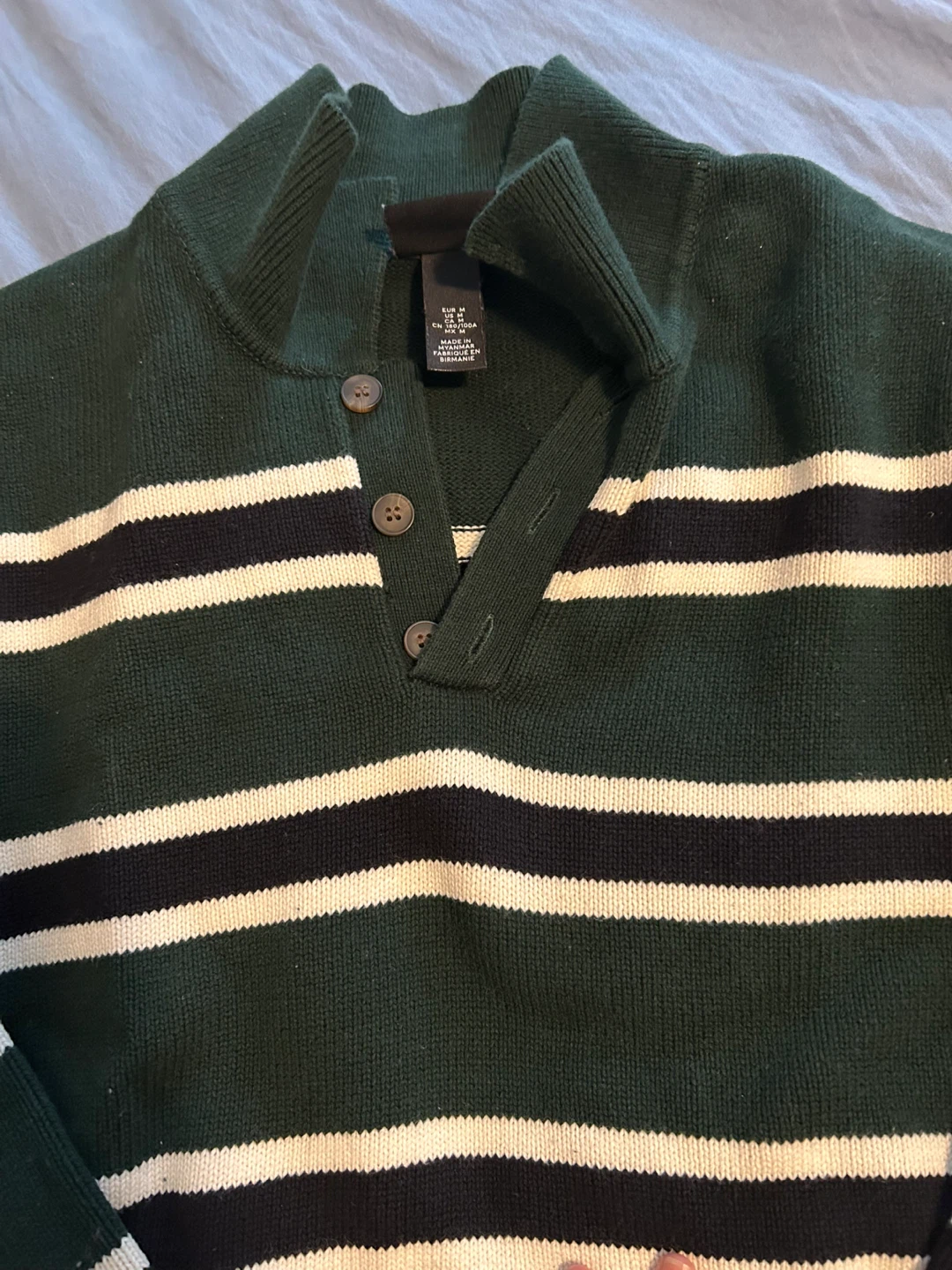 H&M Striped Mock Neck Sweater - photo 2