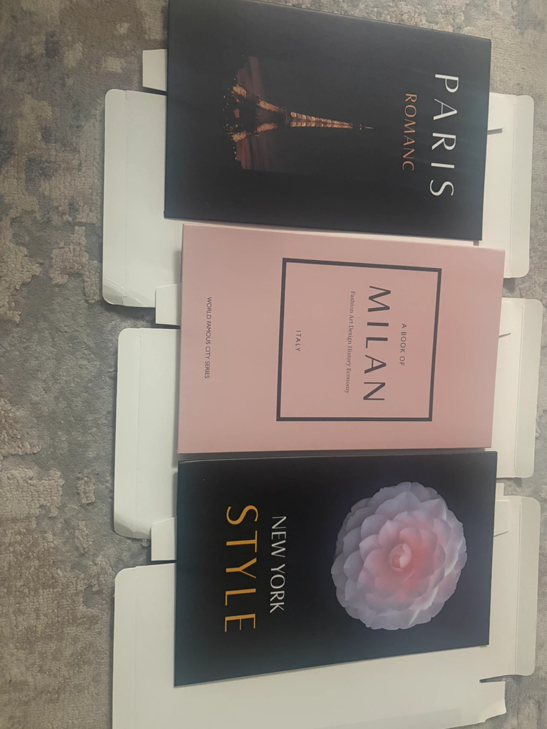 Decorative Faux Book Set - Paris, Milan, New York - photo 3