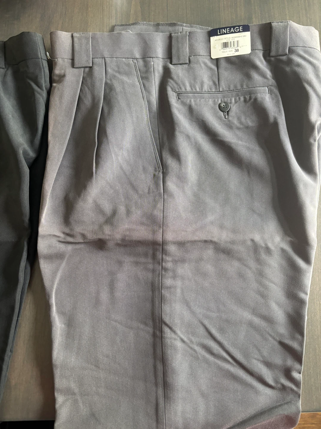 Joseph & Feiss Grey Pleated Dress Pants - Size 38 - photo 4
