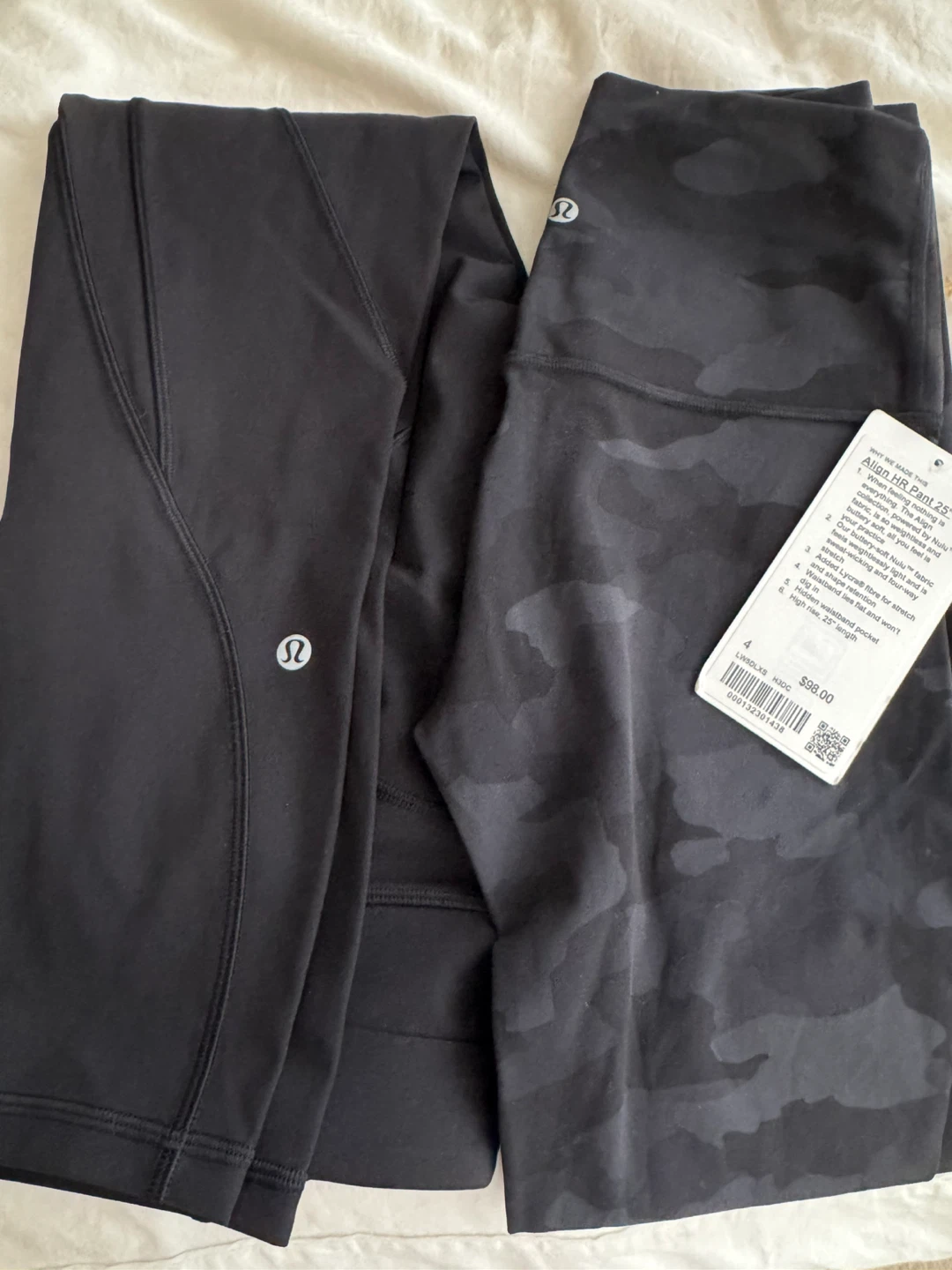 Lululemon Align HR Pant 25" Black Camo Size 4