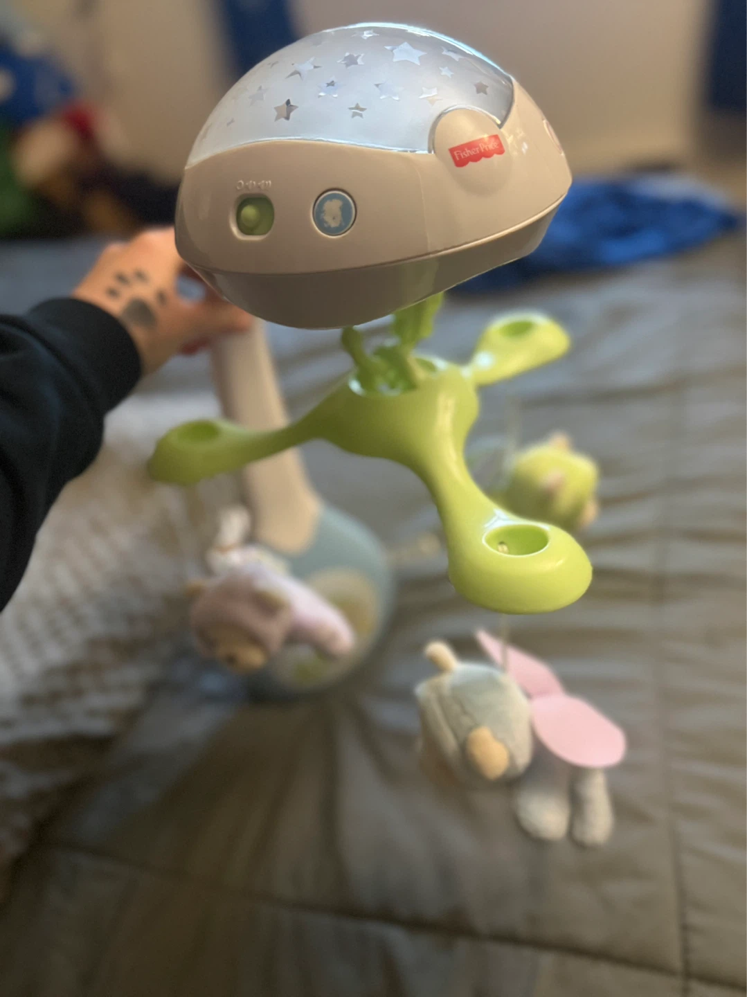 Fisher-Price Baby Crib Mobile with Lights and Music