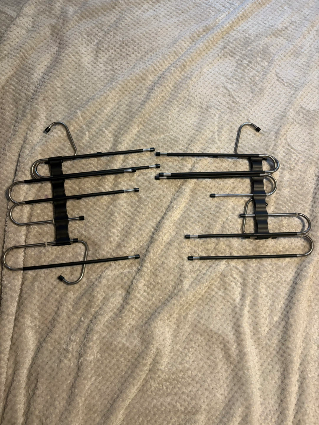 Black 2-Pack Space Saving Pants Hangers