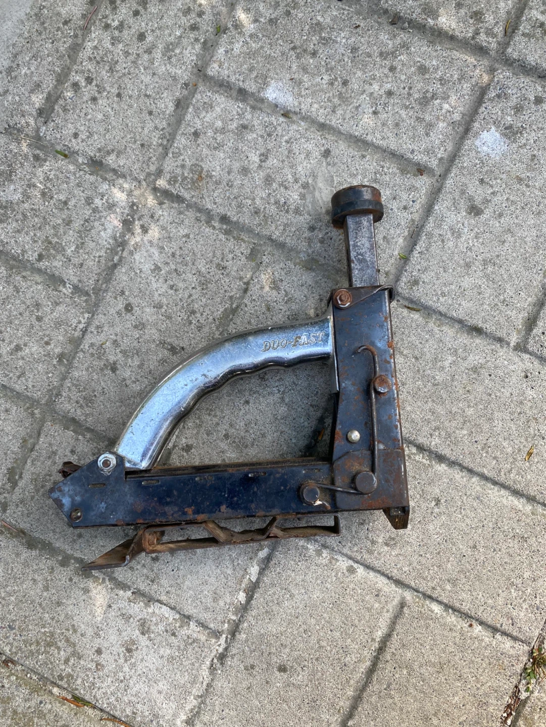 VINTAGE DUO-FAST FLOOR STAPLER