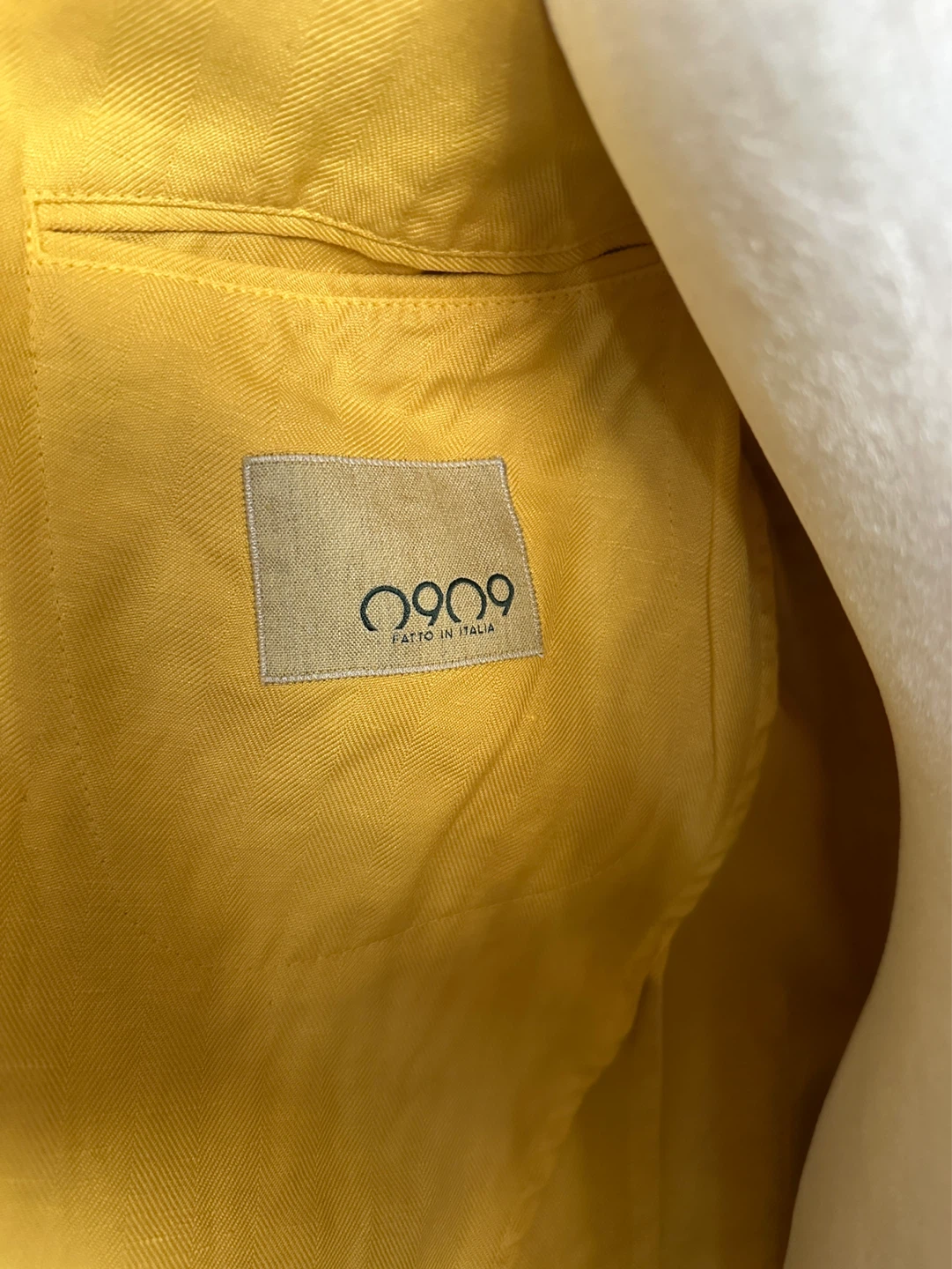 Vintage 0909 Double-Breasted Blazer - Yellow - photo 2