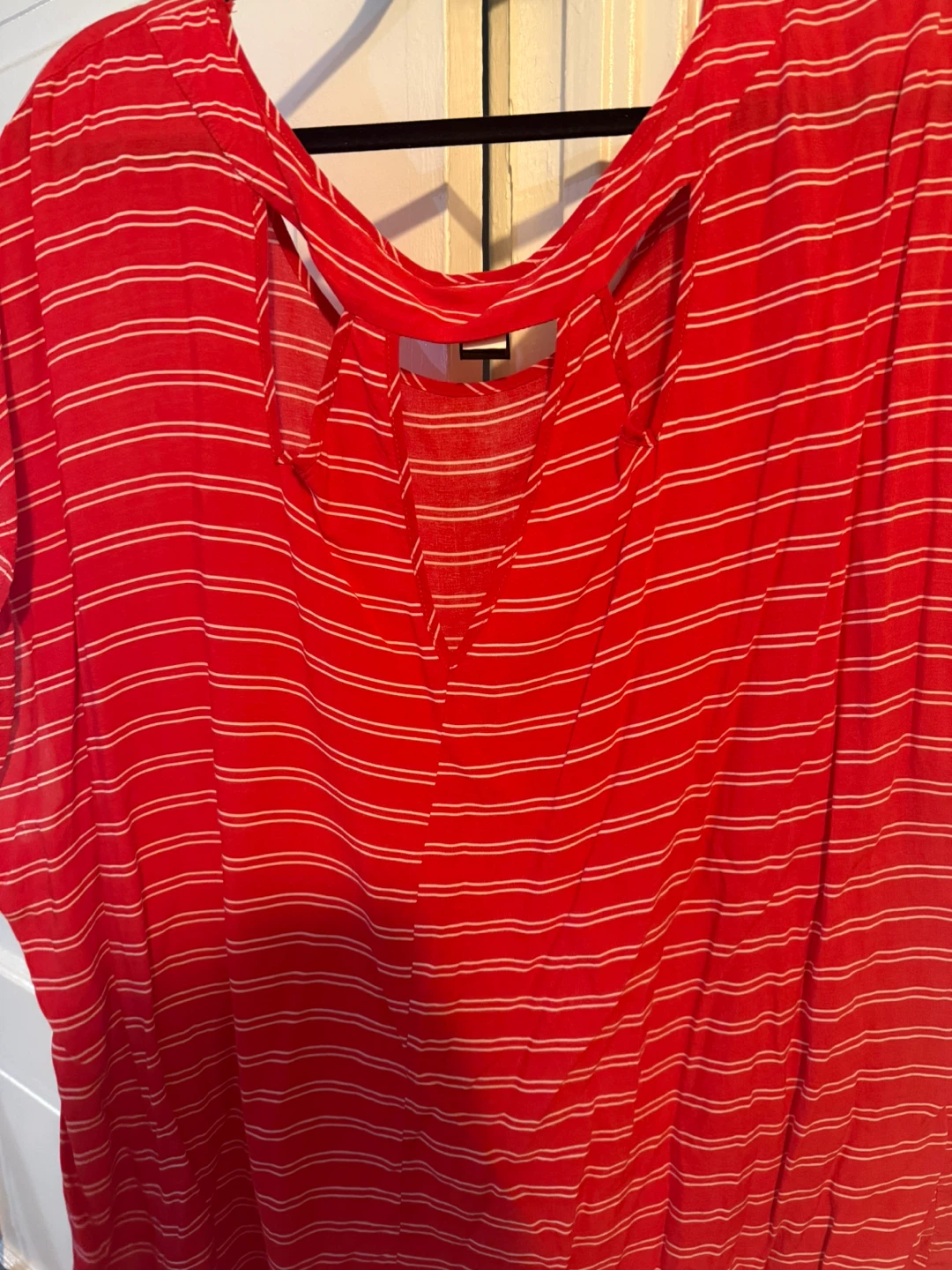 Torrid Red & White Striped Top - Size 3 - photo 3