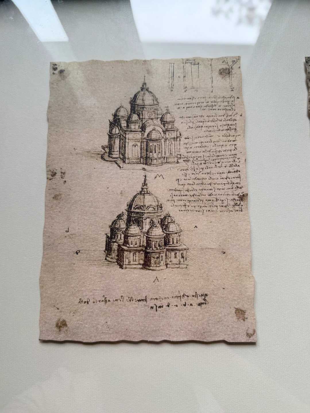 Leonardo da Vinci Sketch Wall Art Frame - photo 4