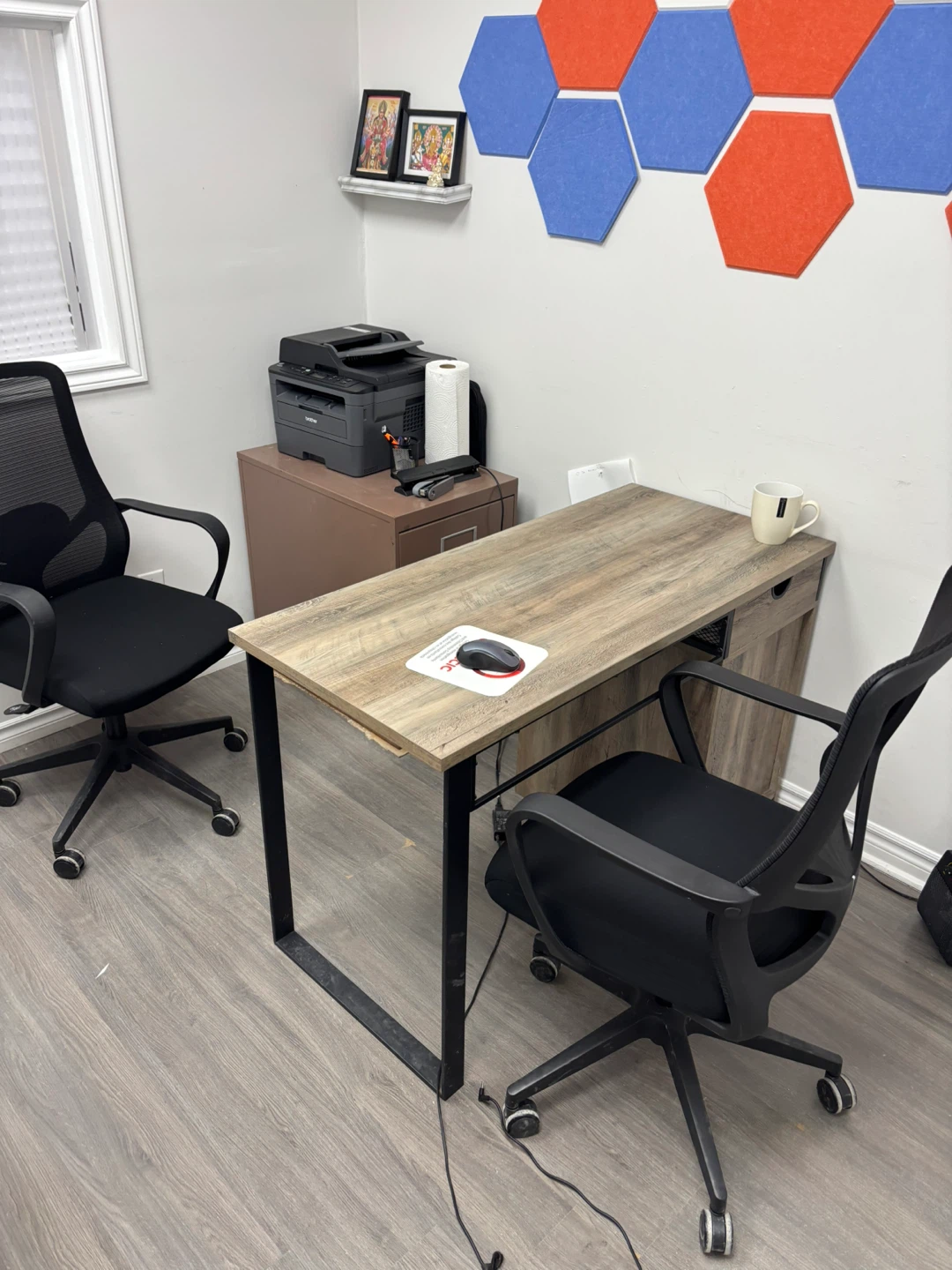 Office Desk with Two Chairs - photo 2