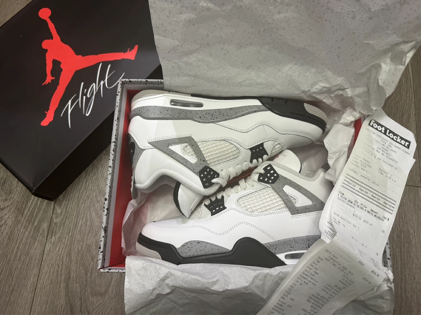 Jordan 4 Retro White Cement Sneakers