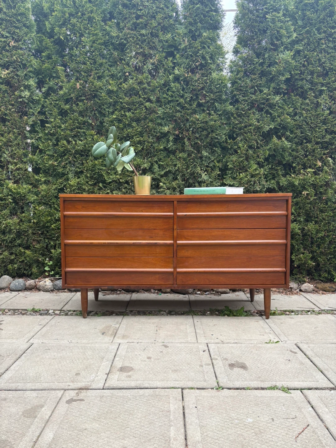 MCM Walnut Dresser by Vic Art