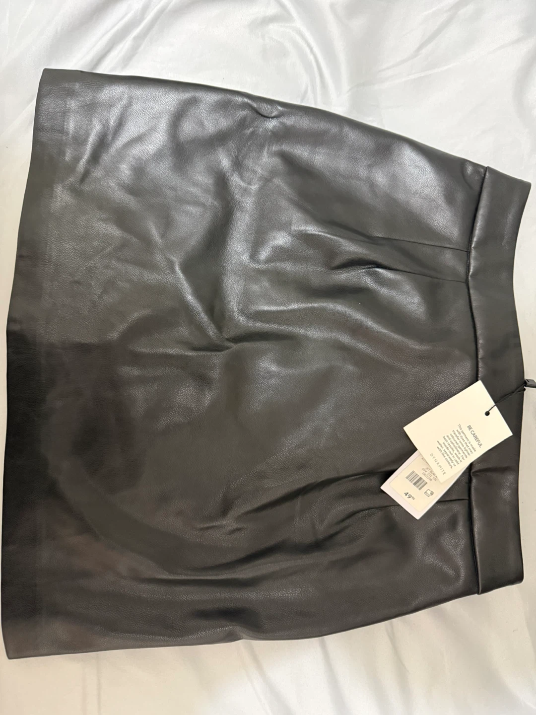 Dynamite Faux Leather Mini Skirt