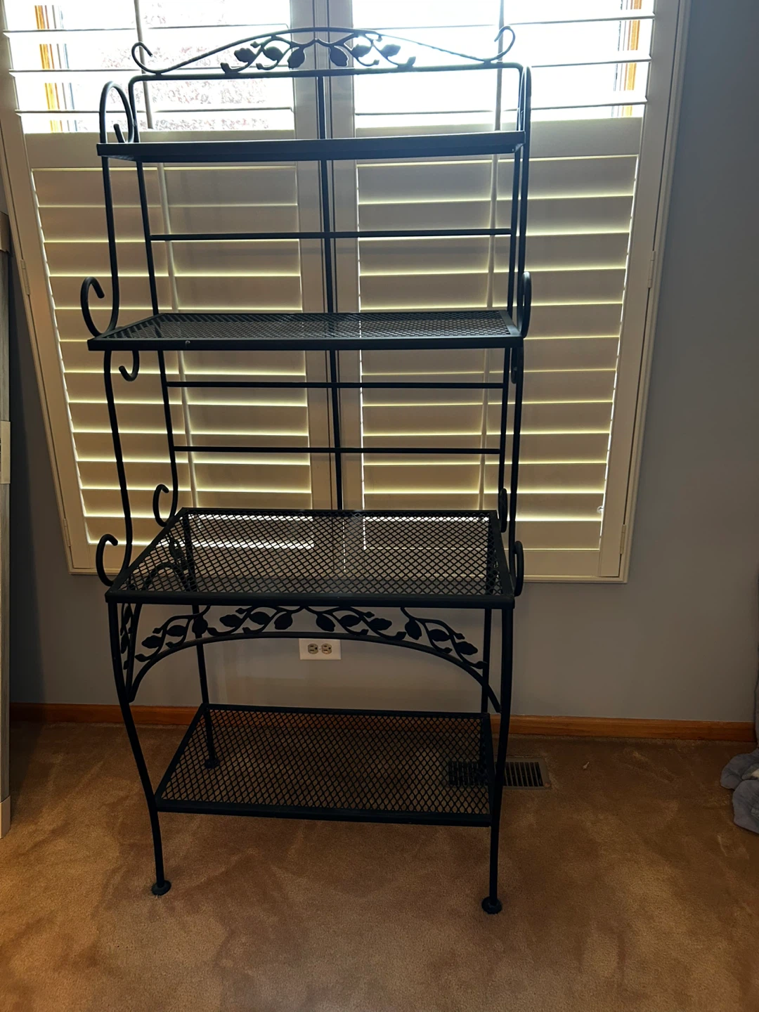 Black Metal Baker's Rack / Plant Stand - photo 2