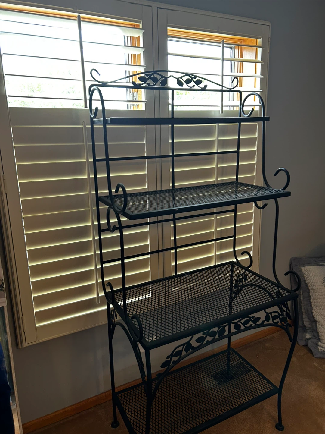 Black Metal Baker's Rack / Plant Stand