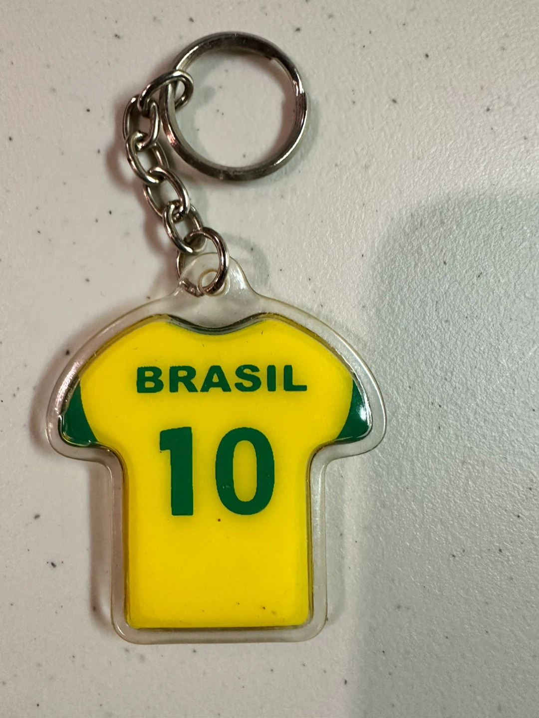Brazil Soccer Jersey Keychain