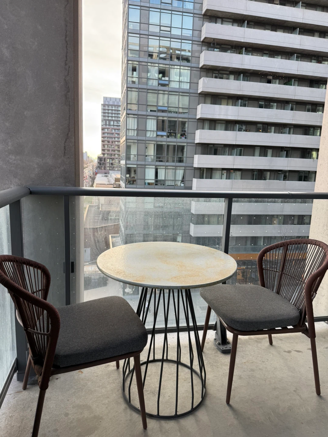 Balcony bistro set with table and two chairs - photo 2