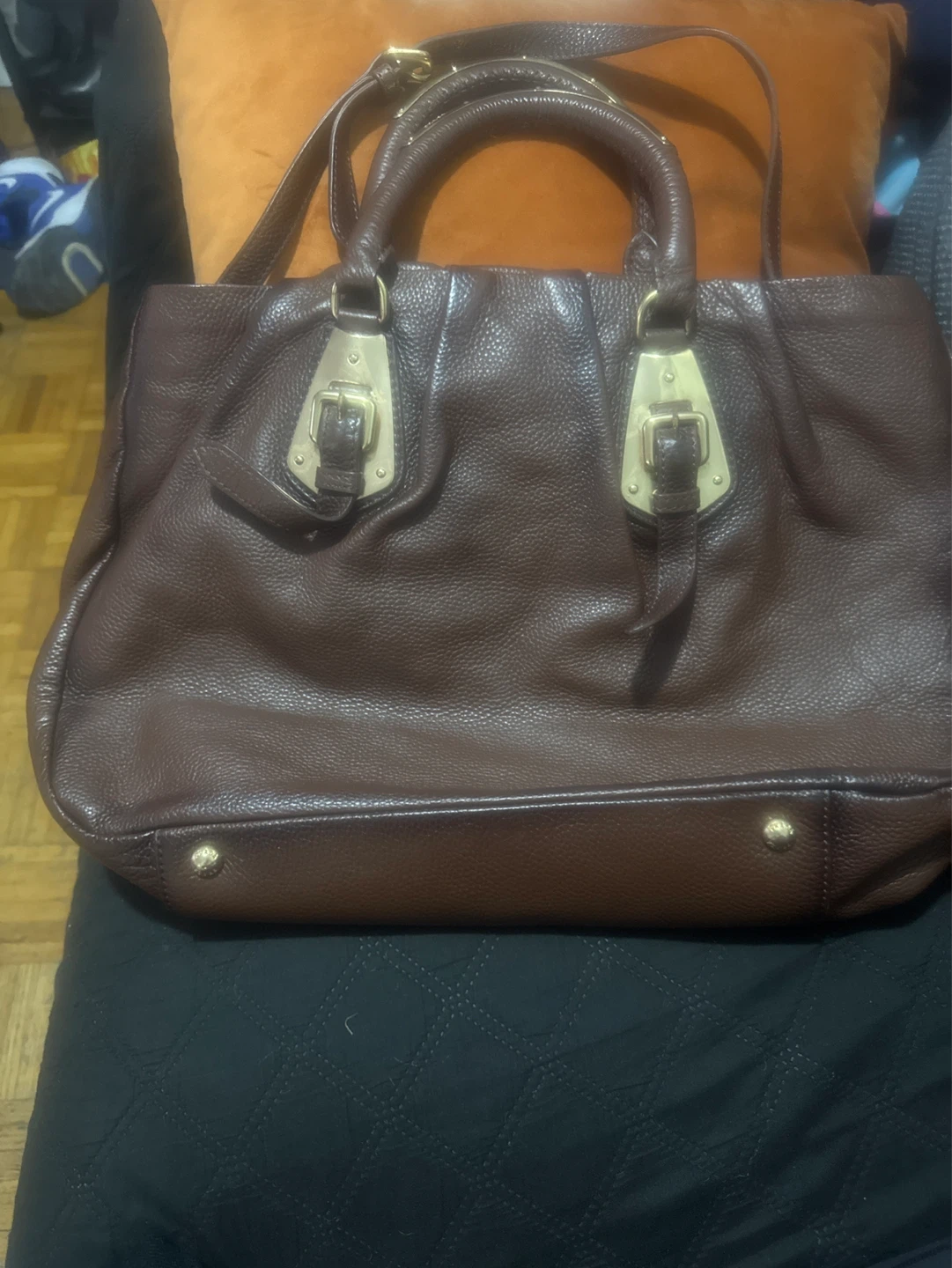 Brown Leather Prada Tote Bag - photo 3