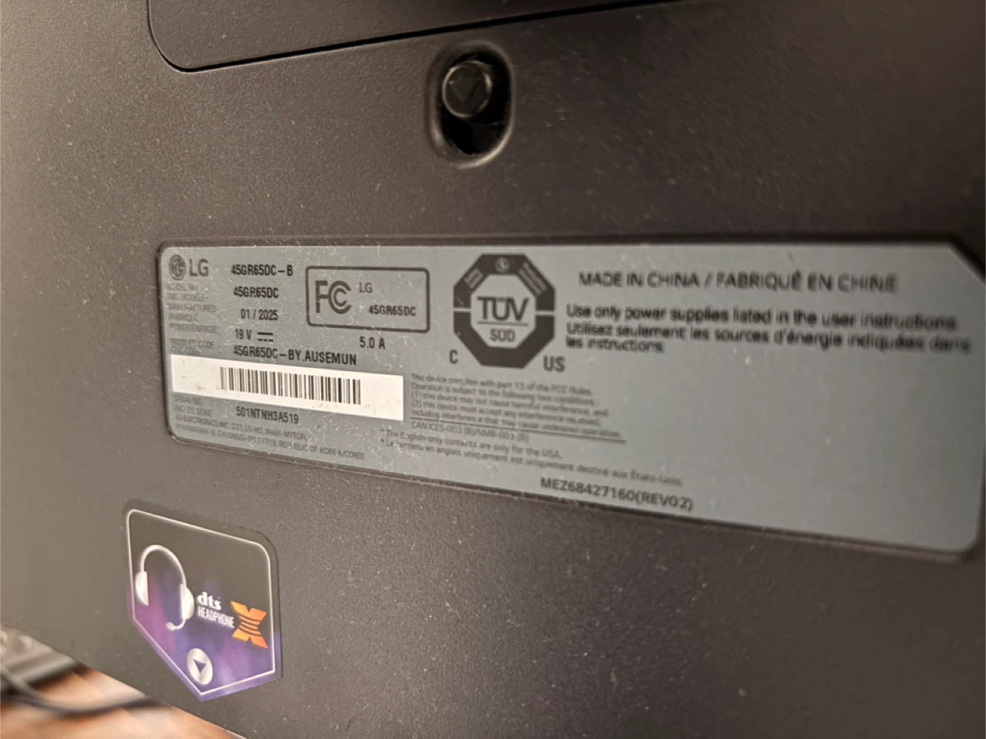 LG 45" Curved Ultrawide Monitor - photo 4