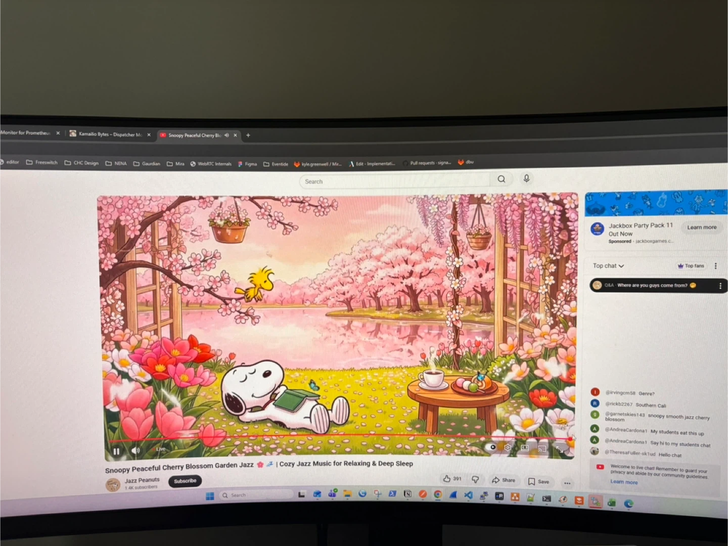 LG 45" Curved Ultrawide Monitor
