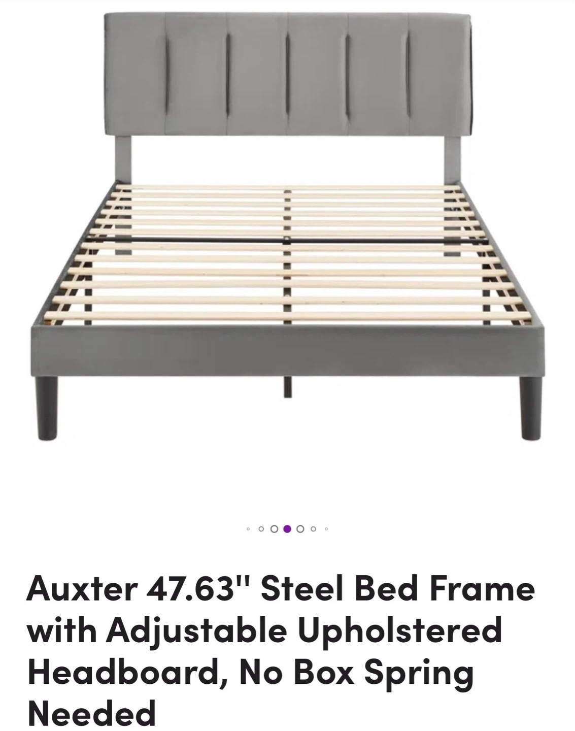 Queen Size Upholstered Bed Frame – Like New ✨ - photo 4