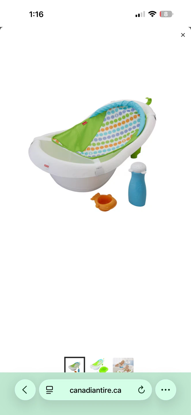 Fisher-Price Baby Bath Tub with Newborn Sling