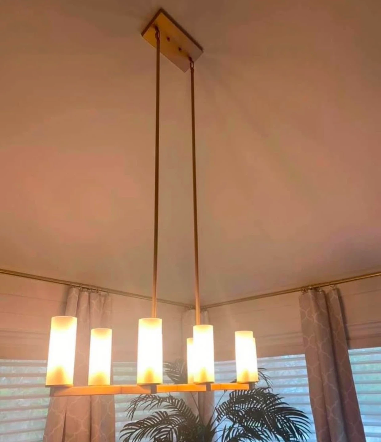 Gold light fixture