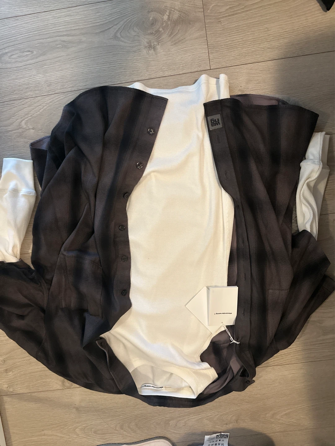 Alexander Wang Layered T-Shirt and Short Sleeve Shirt - photo 2