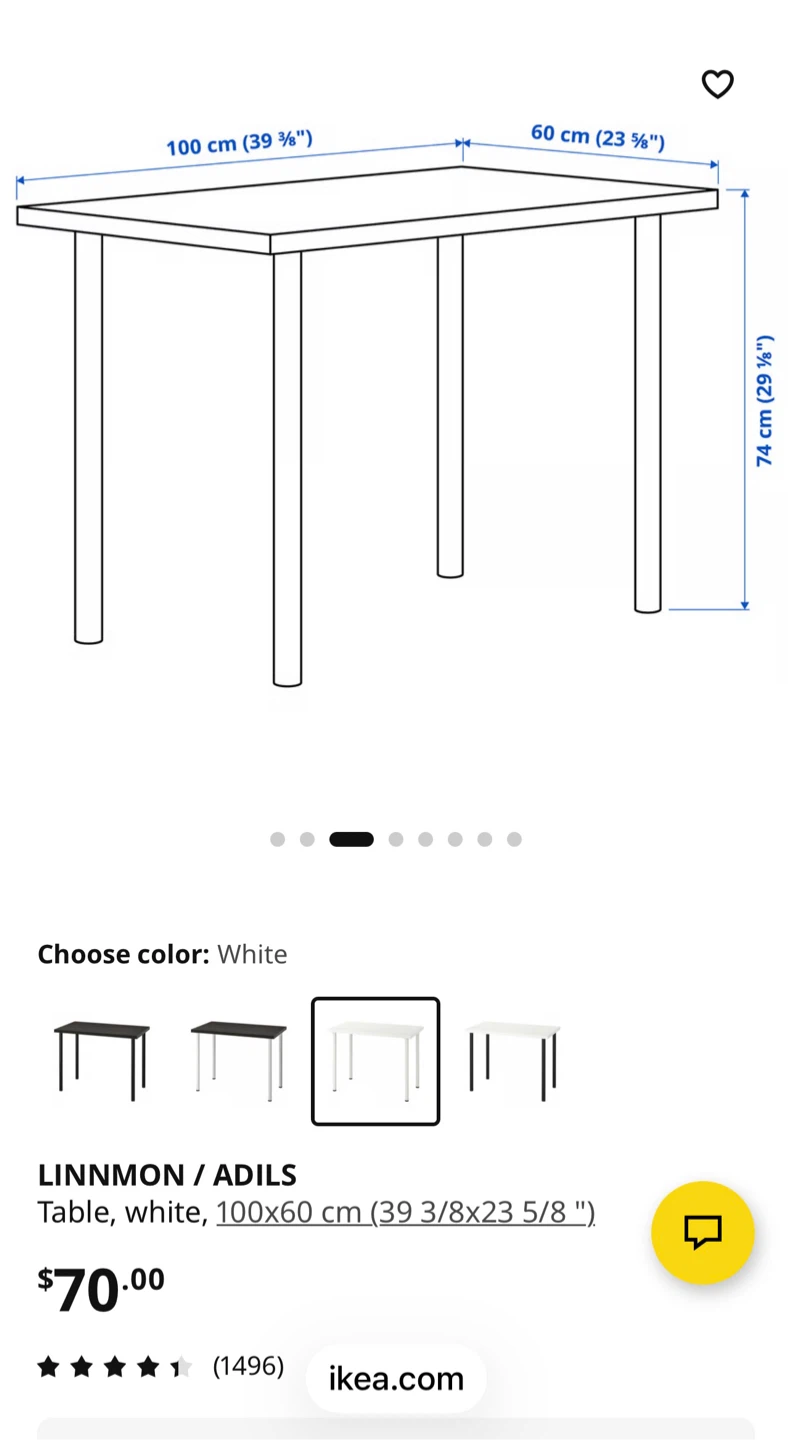 IKEA Table with 2 Folding Chairs,delivery for a fee - photo 4