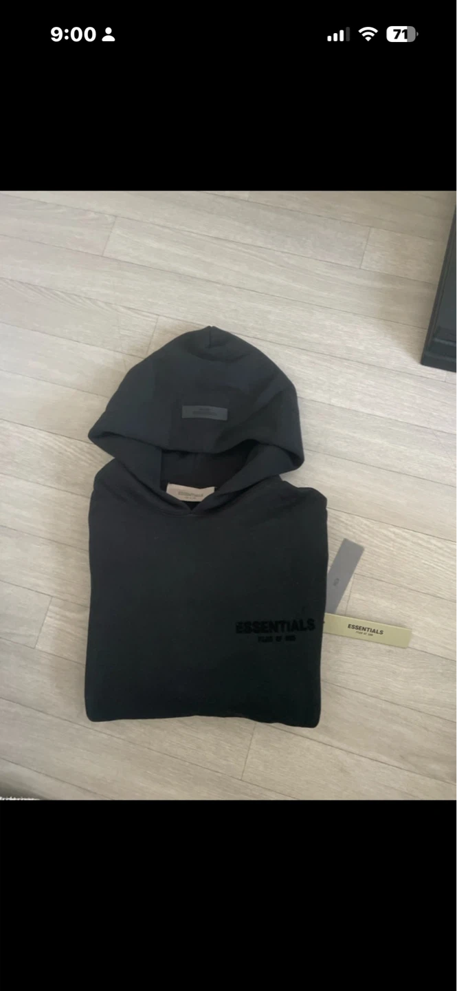 Fear of God Essentials Black Hoodie