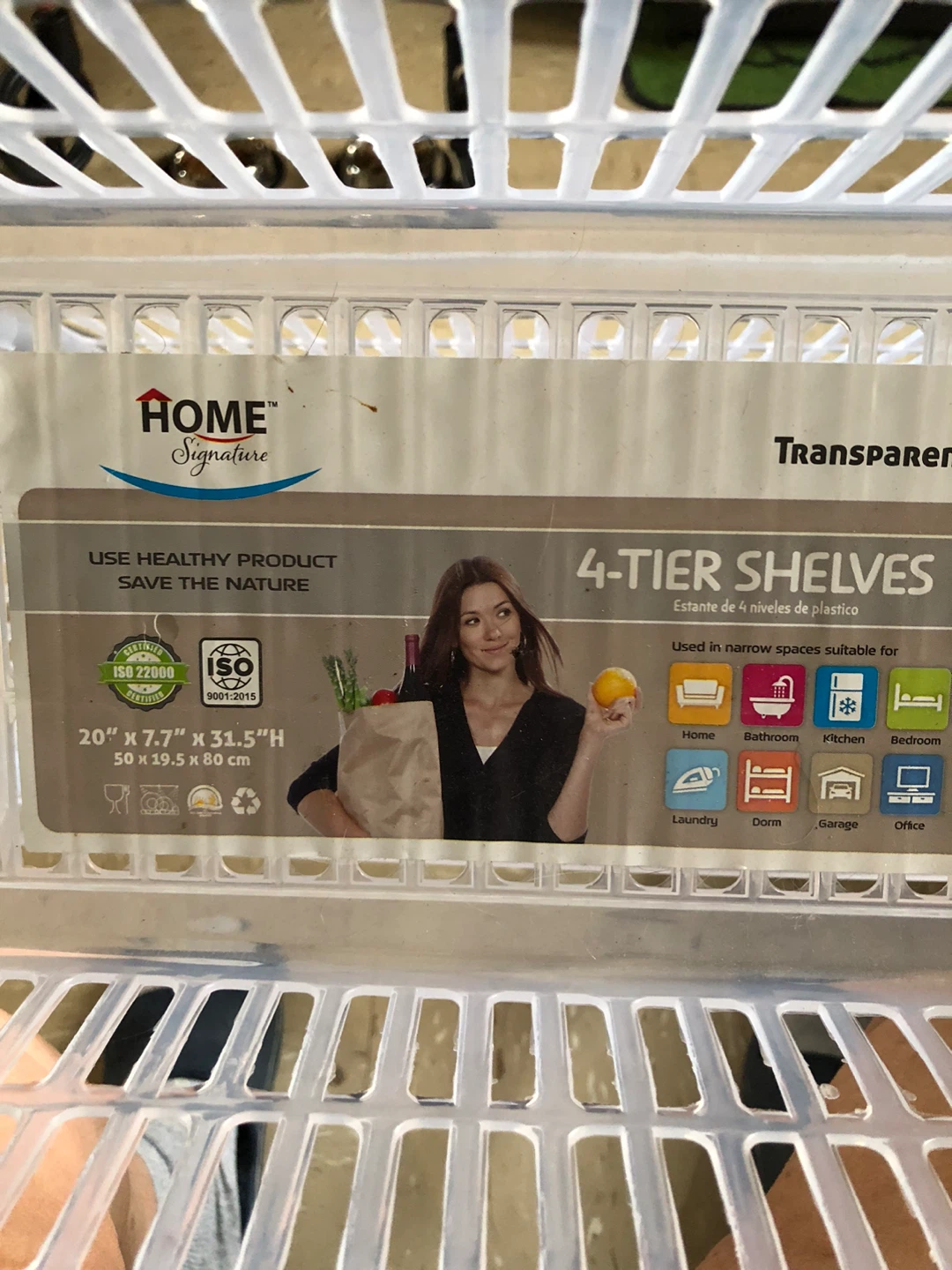 Rome 4-Tier Slim Shelving Unit - photo 2