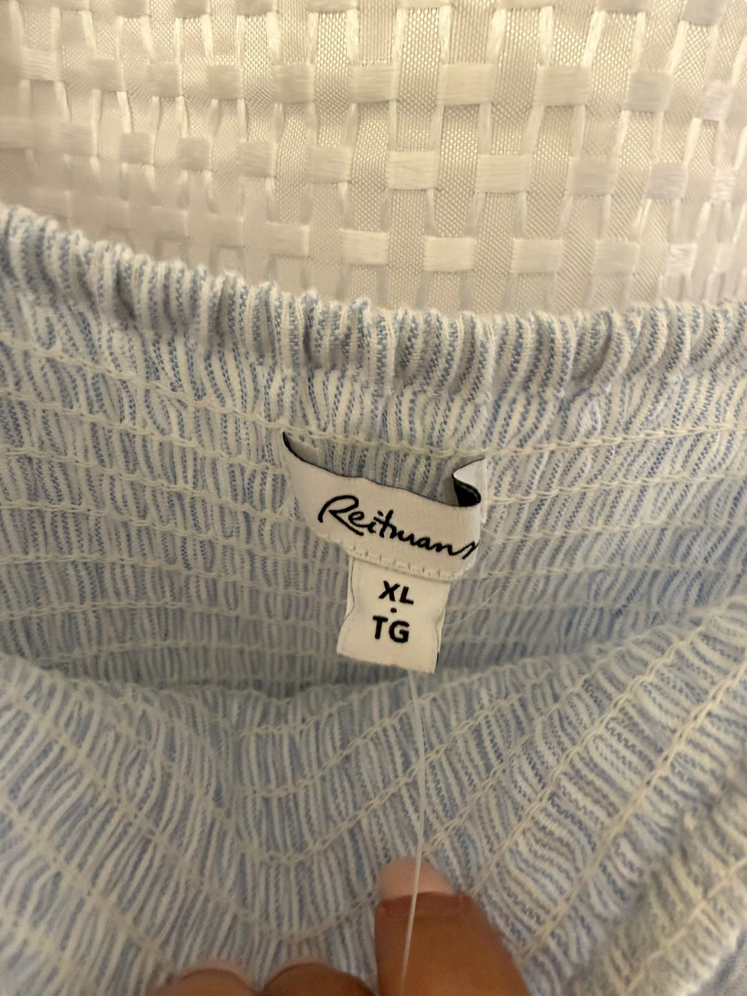 Reitmans Blue Striped Smocked Dress - Size XL - photo 3