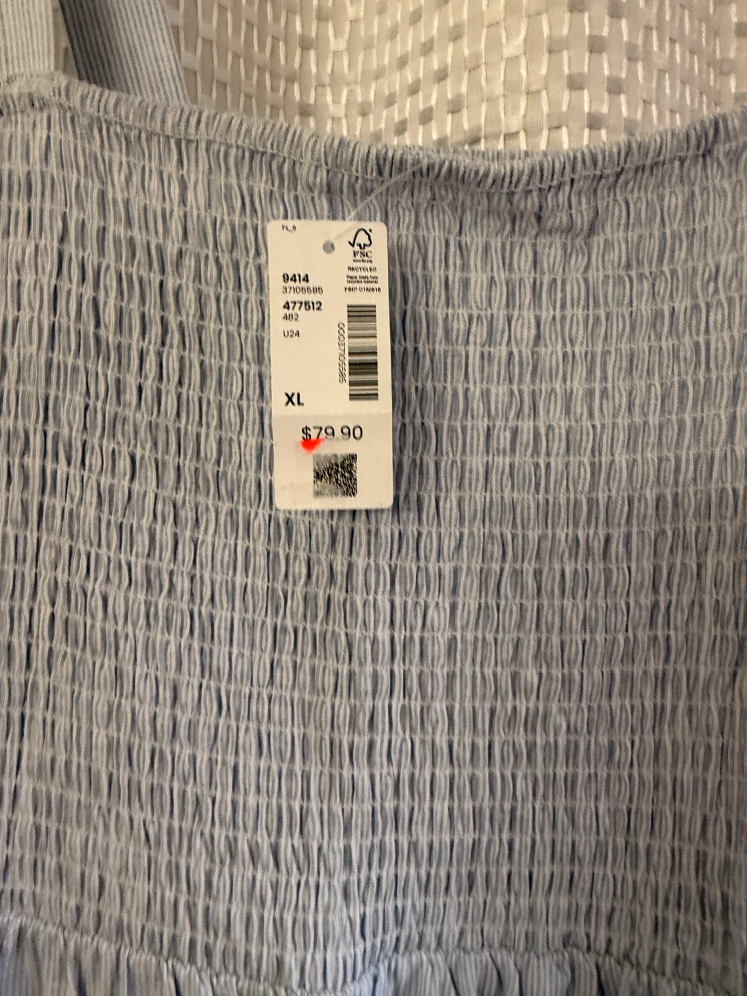 Reitmans Blue Striped Smocked Dress - Size XL - photo 2