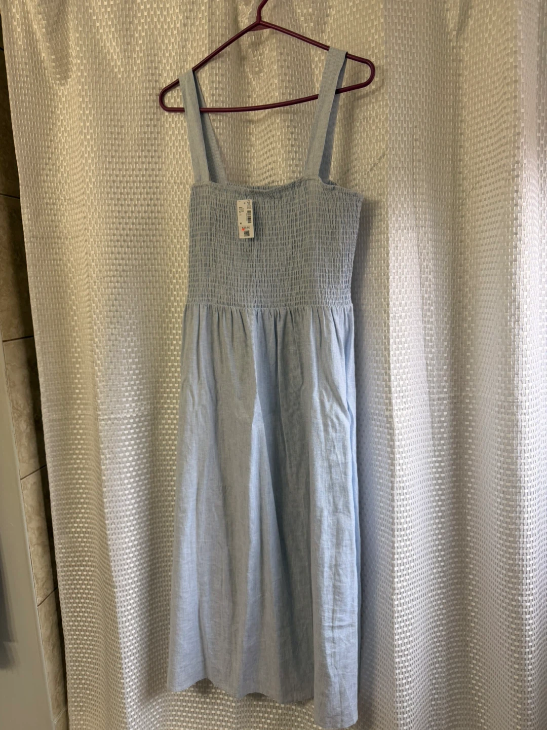 Reitmans Blue Striped Smocked Dress - Size XL