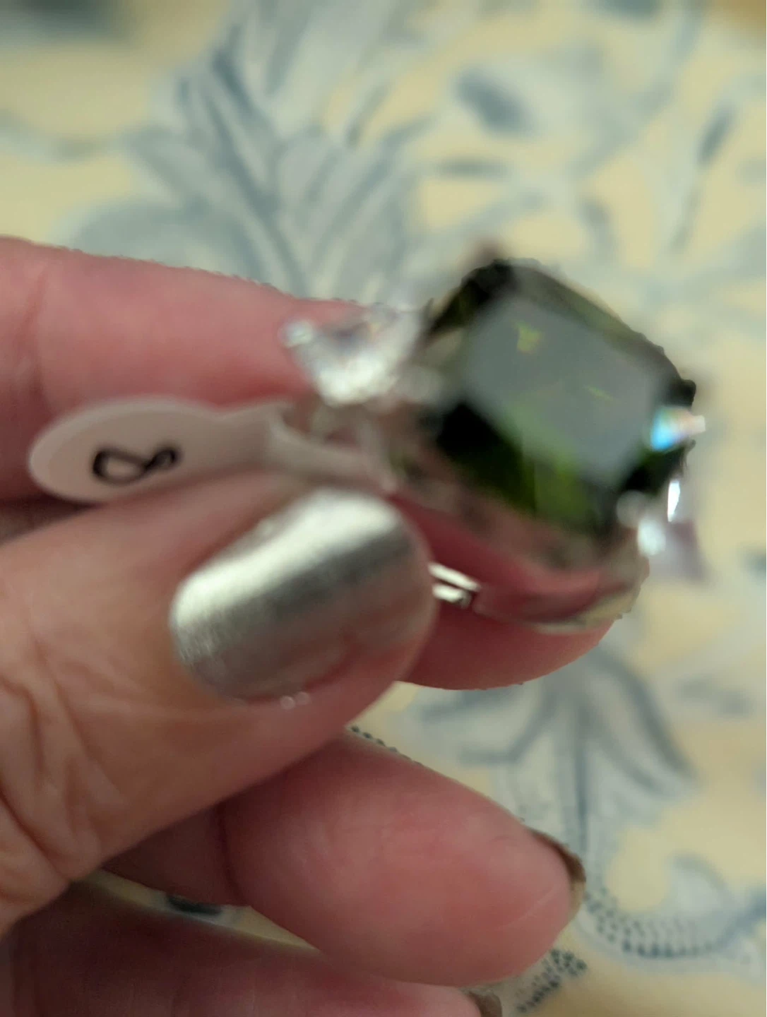 Heart Cut Blue Crystal Statement Ring - photo 3