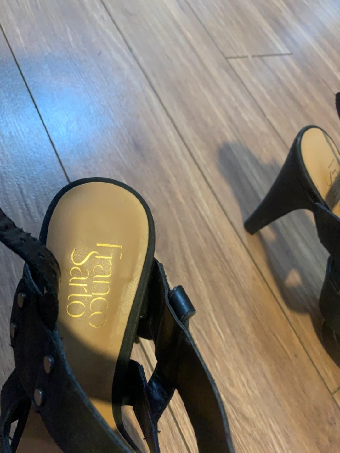 Franco Sarto Black Suede Platform Heels - photo 2