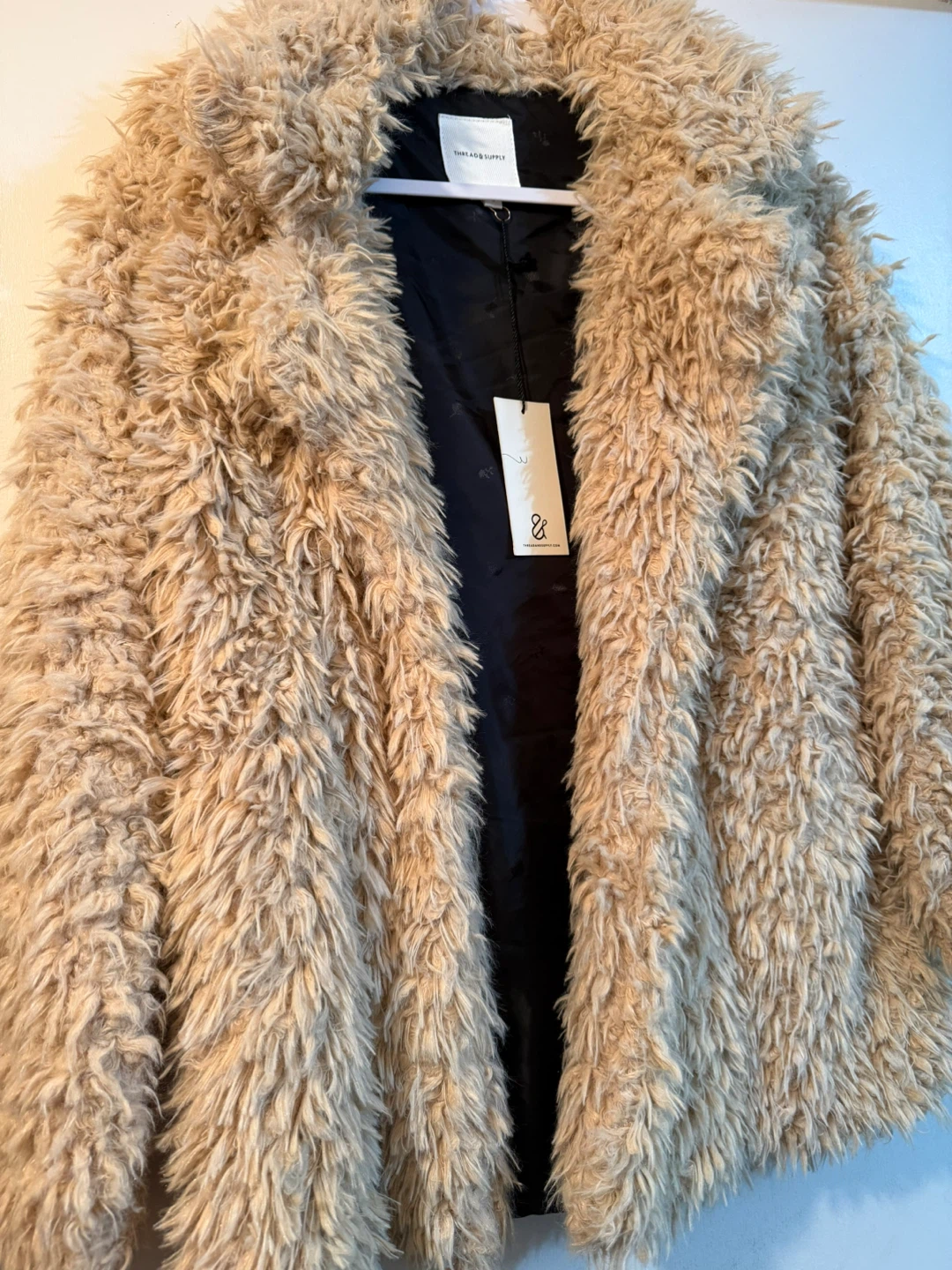 Thread & Supply Fuzzy  Jacket-Tan