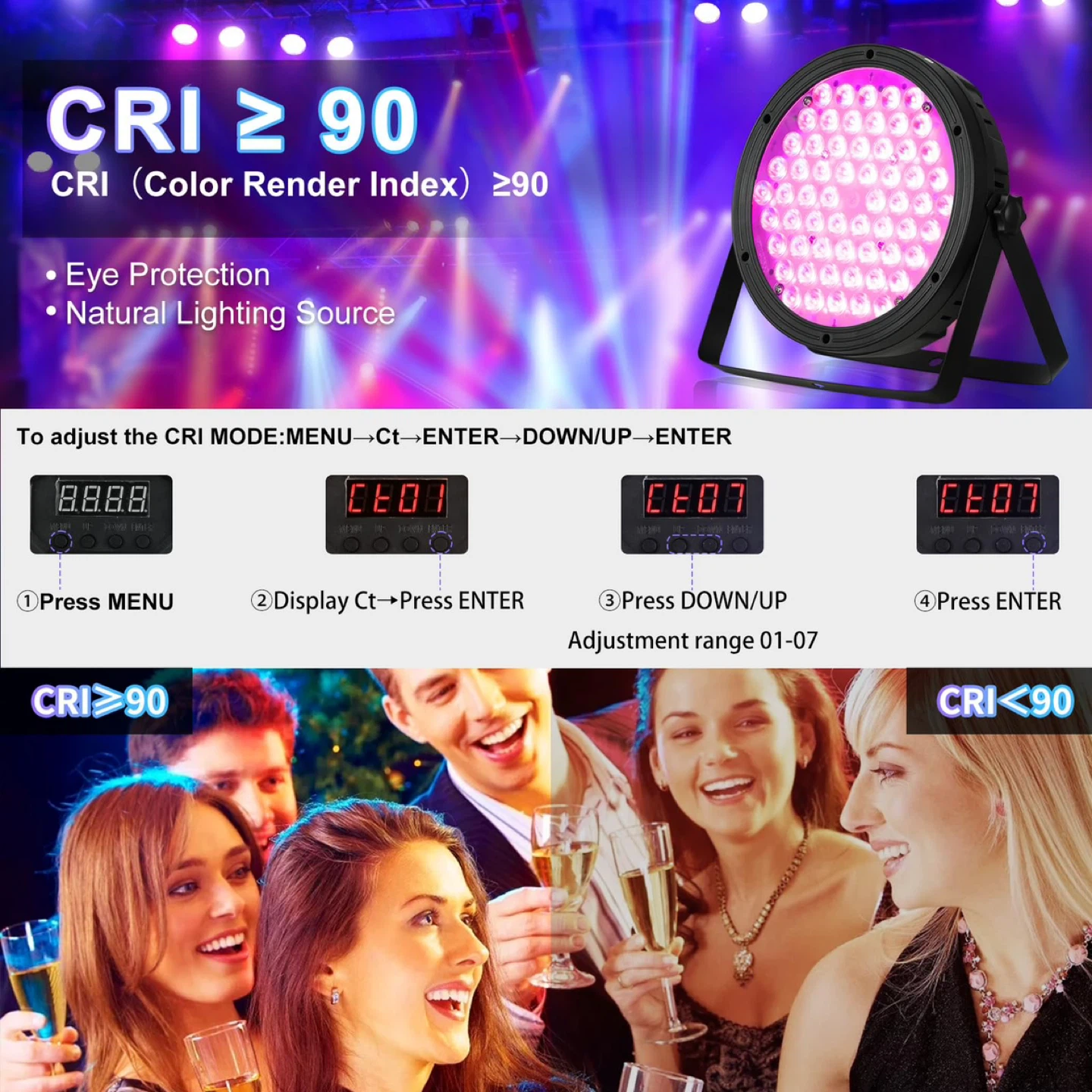 Big Dipper LED Stage Lights Par Lights-4pcs - photo 3